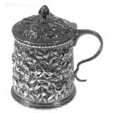 Rare KIRK REPOUSSE "11oz" Coin Silver Creamer