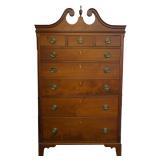 Early 1800s Chippendale 75" Chest of Drawers