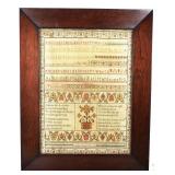1813 Alphabet Sampler Petit Point