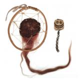 Native American Dream Catcher, Bone Trade Bead