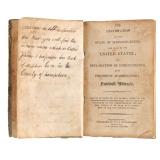 Rare Book: 1806 Constitution & Declaration