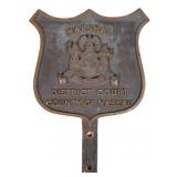 Bronze Relief Sign, Marshal District Court NY