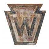 PENNSYLVANIA RAILROAD Cast Iron Whistle Sign
