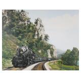 Large NORFOLK & WESTERN Railroad Photo, Colored