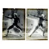 1915 Glass Negatives NUDE MAN Posing