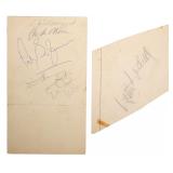ERNEST HEMINGWAY JOE DIMAGGIO Signed Card