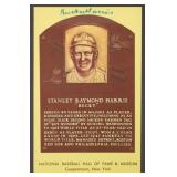 BUCKY HARRIS Signed Baseball Hall of Fame Card