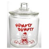 1950s HUMPTY DUMPTY Chips Store Glass Jar