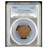 COIN: 1804 1/2C Half Cent PCGS XF Detail