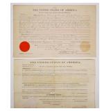 Benjamin Harrison & Zachary Taylor Land Grants