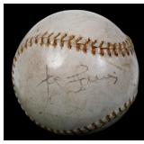 Rare JOE LOUIS Single Signed Softball