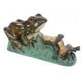1880s TWO FROGS Mechanical Bank, Stevens