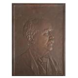 GEORGE GERMER, Bronze Portrait Plaque
