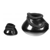 Signed Pueblo Blackware Pottery Snake Jars