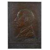 Bronze Portrait Plaque, T.F. McGann