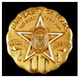UNIVERSITY OF TEXAS Nursing 10k Gold Pin