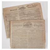 Newspapers, 1804 1805 Philadelphia and Boston