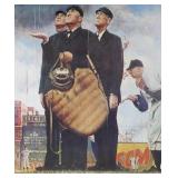 Signed NORMAN ROCKWELL Baseball Print