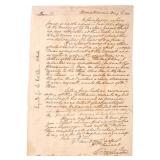 1820s Engraving of George Washington Letter