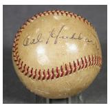 CAL HUBBARD 3 Umpires Autographed Baseball