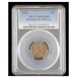 COIN: 1955 1C Doubled Die Obverse PCGS MS61