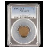 COIN: 1909-S VDB 1C PCGS VF25