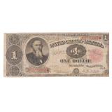 1891 STANTON $1 Treasury Note