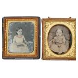 2 DAGUERREOTYPE Photos of Children