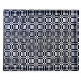 Jacquard Antique Blue & White Coverlet