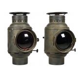 DIETZ Red & Green Lens Railroad Lanterns