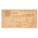 1838 MAHLON DAY Publisher Signed Receipt