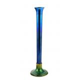 TIFFANY Favrile Glass Enameled Bronze Vase