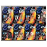 (8) 1995 Star Wars POTF Action Figures MOC