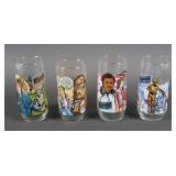 (4) Vtg Collectible Star Wars Burger King Glasses