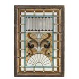 Antique Victorian Leaded Stained Glass Window