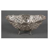 Antique German 800 Sterling Silver Footed Bowl