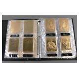 Danbury Mint Gold Baseball Cards Album