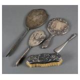 (5) Sterling Silver Grouping Vanity Accessories