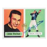1997 Topps Archives John Unitas Auto Card