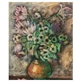 Flower Still Life Painting, Oil on Canvas