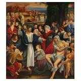 The Raising of Lazarus, Oil on Canvas