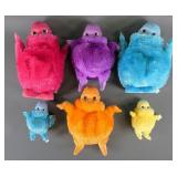 (6) Hasbro Jumbah BoohBah Plush Figures 2004