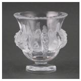 Lalique Dampierre Bird Motif Vase