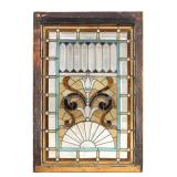Antique Victorian Leaded Stained Glass Window