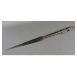 Carved Wood Figural Staff 39"
