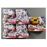 (5) Star Wars Galactic Heroes Action Figures