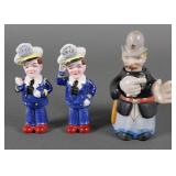 (3)Vintage Figural Salt and Pepper Shakers