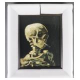 Van Gogh 'Skull With Burning Cigarette' Canvas P