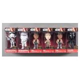 (6) Star Wars TFA Bobble-Head Figures Sealed