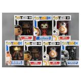 (7) Star Wars Funko Pops NIB